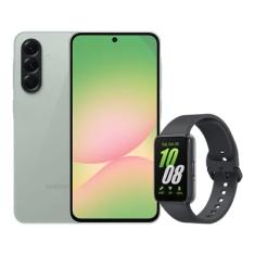 A56 5g (128GB) - Verde + Galaxy Fit3 - Grafite Kit - 128 Gb - Bi-volt