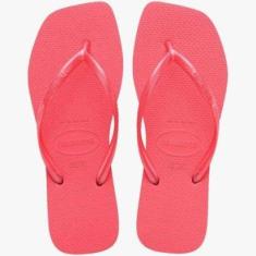 Chinelo Havaianas Slim Square Fc Feminino Coral-Feminino
