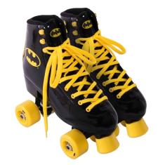 Bel - Patins Quad Batman Vinil Preto e Amarelo (38)
