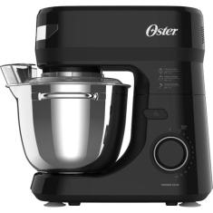 Batedeira Planetária Oster Preta 850W 12 Velocidades Tigela Inox OBAT6