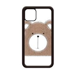 Capa estilo simplicidade urso gordo animal para iPhone 12 Pro Max para Apple Mini Mobile Case