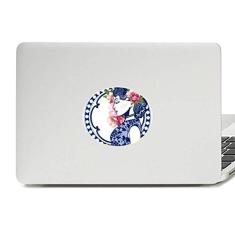 Adesivo de notebook com emblema de vinil da mulher da cultura chinesa