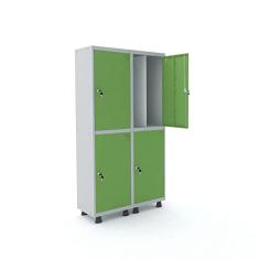 Roupeiro 4 Portas Aço Pandin Móveis