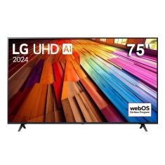 Smart TV 75" Ultra HD 4K LG 75UT8050PSA com Processador a5 Ger7 AI, Alexa/Chromecast Integrado, Wi-Fi, Bluetooth e HDMI