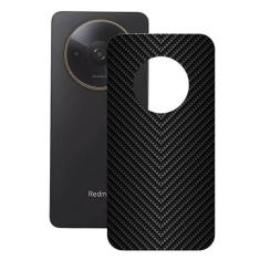 Película para Xiaomi Redmi A3x - Traseira de Fibra de Carbono Preta - 