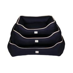 Cama Urban Puppy Retangular Confort Sarja Lisa Marinho para Cães e Gat
