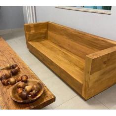 Sofá em Peroba Rosa Rústica de Demolição - Made Wood, Comp250xAlt60xLa