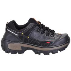 Tênis Adventure Masculina Trilha MotociclistaRapel Confortável Preto -