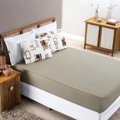 Jogo de lençol King 3 peças fio penteado 100% algodão  - SAFIRA ENXOVA