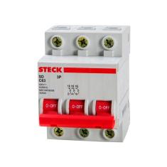 Disjuntor Din Steck Tripolar 63a Curva C
