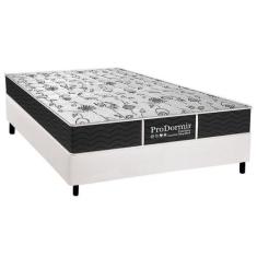 Cama Box Casal: Colchão Molas Probel Prolastic Sleep + Base CRC Couran