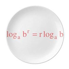 Mathematical Formula Expressions Prato Sinusoidal Decorativo de Porcelana Salver Prato de Jantar