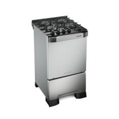 Fogão 4 Bocas Mueller Decorato Vetro com Mesa de Vidro Bivolt Inox