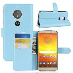 Capa para Moto E5 Carteira de Couro Flip Capa para Moto E5 Capa de Proteção de Telefone Capa com Design Simplificado