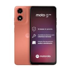 Smartphone Motorola Moto G04s - 128GB 8GB Ram Boost Camera 16MP com Moto AI sensor FPS lateral Coral