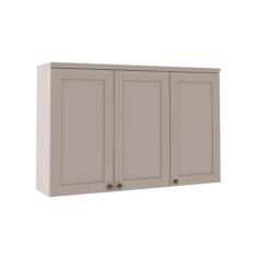 Armário Aéreo 120cm Para Cozinha Modulada Com 3 Portas MDF - GenialFle
