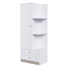 Guarda-Roupas Infantil 1 Porta 2 Gavetas Multimóveis CR35097, Branco/F
