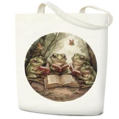 Sacola feminina de lona, bolsa de compras estética, dobrável, reutilizável, presente para amigos - E, Branco, One Size