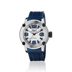 Relógio Pulso Everlast Resistente Aço Unissex E10531, Azul+Branco