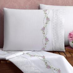 Jogo De Lençol Casal Queen Daphane Algodao 100% Algodao Luxo BOUQUET -