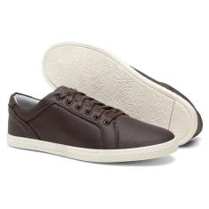Tênis Masculino Cadarço Dia a Dia Conforto Casual - Bernatoni, Marrom,
