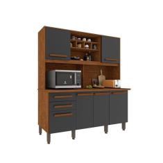 Armário Para Cozinha 6 Portas 2 Gavetas Móveis Imop