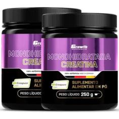 Creatina Pura 250g Creapure Growth Supplements Kit 2 Potes