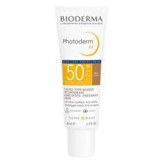 Protetor Solar com Cor + Ação Clareadora Bioderma Photoderm M FPS 50+,