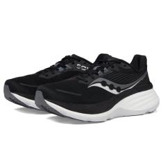 Saucony Hurricane 24 Tênis masculino, Preto/Carbono, 41