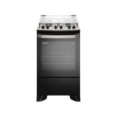 Fogão 4 Bocas Electrolux Preto com Timer VaporBake FE4TP