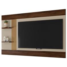 Painel Para TV 65 Polegadas 2 Prateleiras Discovery Caemmun