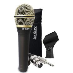 Microfone Profissional Dinâmico Leson Ls7+ Cabo P10 5 Metros - Le Son