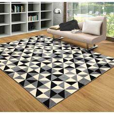 Tapete Herat 90/19 Cinza 1,50x2,00m Black Tiles São Carlos