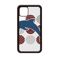 Capa de celular Illustrate Dolphin Circle Cartoon para iPhone 11 Pro Max