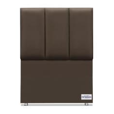 Cabeceira South Veluto Marrom Solteiro (11x90x125) - Ortobom