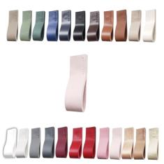 Kit com 20 Puxadores Doken para Móveis Armário Guarda Roupa Gaveta Porta Baús Caixas Bandeja Cesto Tábua - Cor Textura de Couro…
