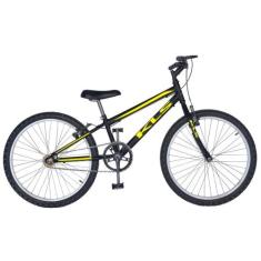 Bicicleta Aro 24 Kls Free Freio V-Brake Mtb, Preto, Amarelo