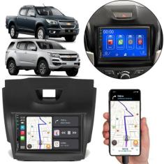 Kit Multimídia Carplay S10 2012-2016 7 Pol MP5 Touch-screen + Câmera d