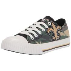 FOCO Tênis feminino NFL Camo cano baixo lona