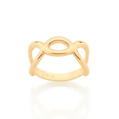 Anel Rommanel Banhado Ouro Infinitos Entrelaçados 512946, 18