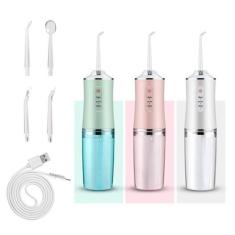 Irrigador Bucal para Higiene dos Dentes e Gengivas Recarregável e Port