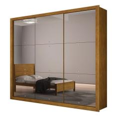 Guarda Roupa Casal Veneza Gold 3p 4 Gav. Espelho Rufato Imbuia