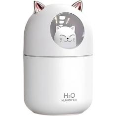 Umidificador Aromatizador Difusor Infantil Gatinho Luz Rgb