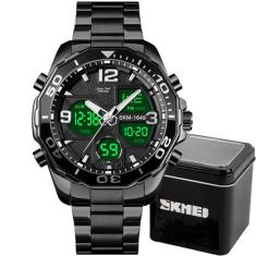 Relógio Masculino Skmei 1649 Anadigital Esporte Casual Luxo, Único, Ma
