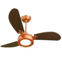Ventilador De New Light Led Marrom/Cobre 6000K 220V