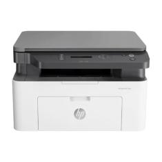 Impressora Multifuncional HP Laser MFP 135w 220v. Tecnologia de Impressão Laser Wi-Fi. Funções: Imprimir, Copiar, Digitalizar. Cor ‎Branca/Preta (4ZB83A#AC8)