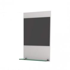 Gabinete Para Banheiro Com Cuba Quadrada Q32 E Espelheira Legno 631w Compace Branco/branco Chess