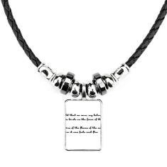 DIYthinker Poetry were We Only Colar de pássaros brancos Joia Torque Pingente de corda de couro