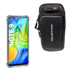 Capinha Case Anti Impacto e Braçadeira Capa Porta Celular Para Corrida Compatível Xiaomi Redmi Note 9