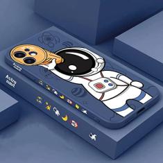 Capa de telefone com cordão de mão de astronauta fofa para iPhone 15 Pro Max 11 12 13 14 Pro Max XS Max XR X 8 7 Plus SE Capa traseira macia, G, para iphone 15 Pro